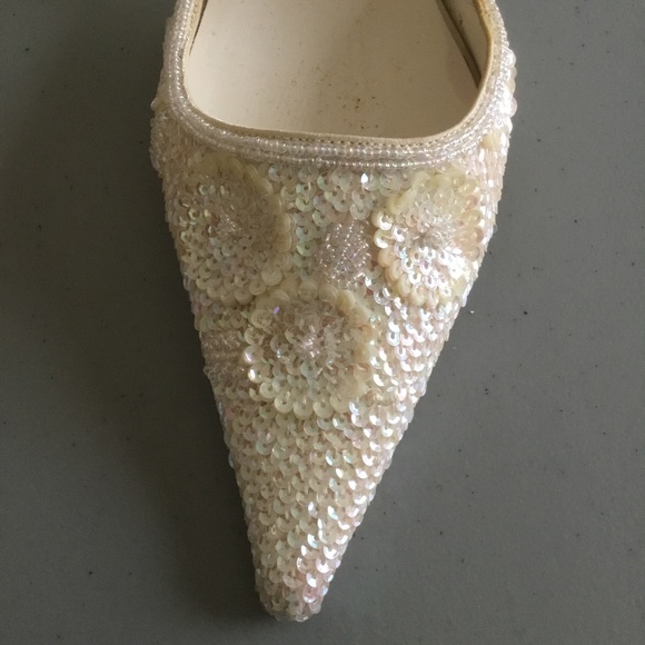 Beaded Satin Mules - Picture 2 of 2
